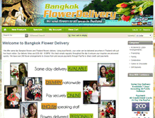 Tablet Screenshot of bangkokflowerdelivery.com